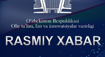 Yangi o‘quv yili 1-kurslar uchun 3-sentyabrdan, yuqori kurslarga 8-sentyabrdan boshlanadi