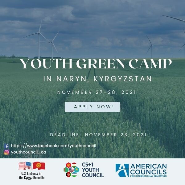 Youth Green Camp: Qirg‘izistonda bo‘lib o‘tadigan 2 kunlik  oromgoh