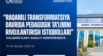 Xalqaro konferensiya: “Raqamli transformatsiya davrida pedagogik ta’limni rivojlantirish istiqbollari”