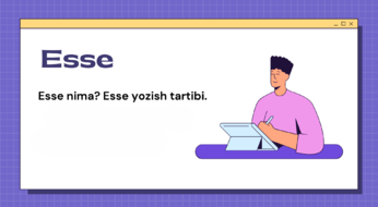 Esse yozishda qo‘llaniladigan eng muhim iboralar va klishelar