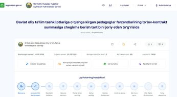 Pedagoglar farzandlariga 30 foizlik kontrakt chegirmasi berilishi mumkin