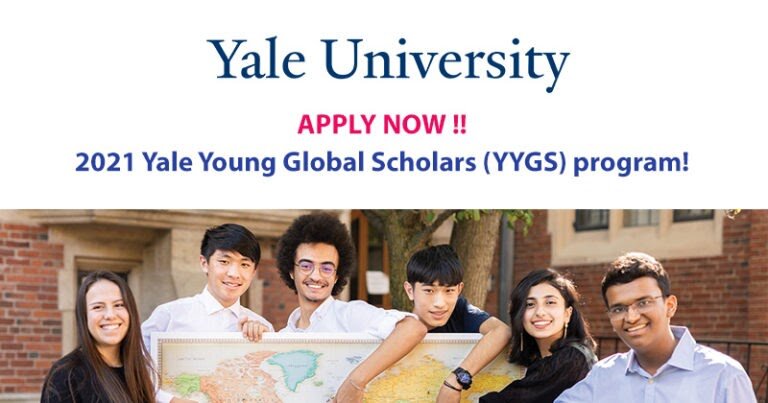 Yale Young Global Scholars (YYGS) : AQSHda 16-18 yoshliklar uchun yozgi maktab-100% gacha qoplanadi