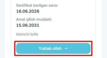2026-yil yanvar-iyun attestatsiya sertifikatlari tayyor bo‘ldi
