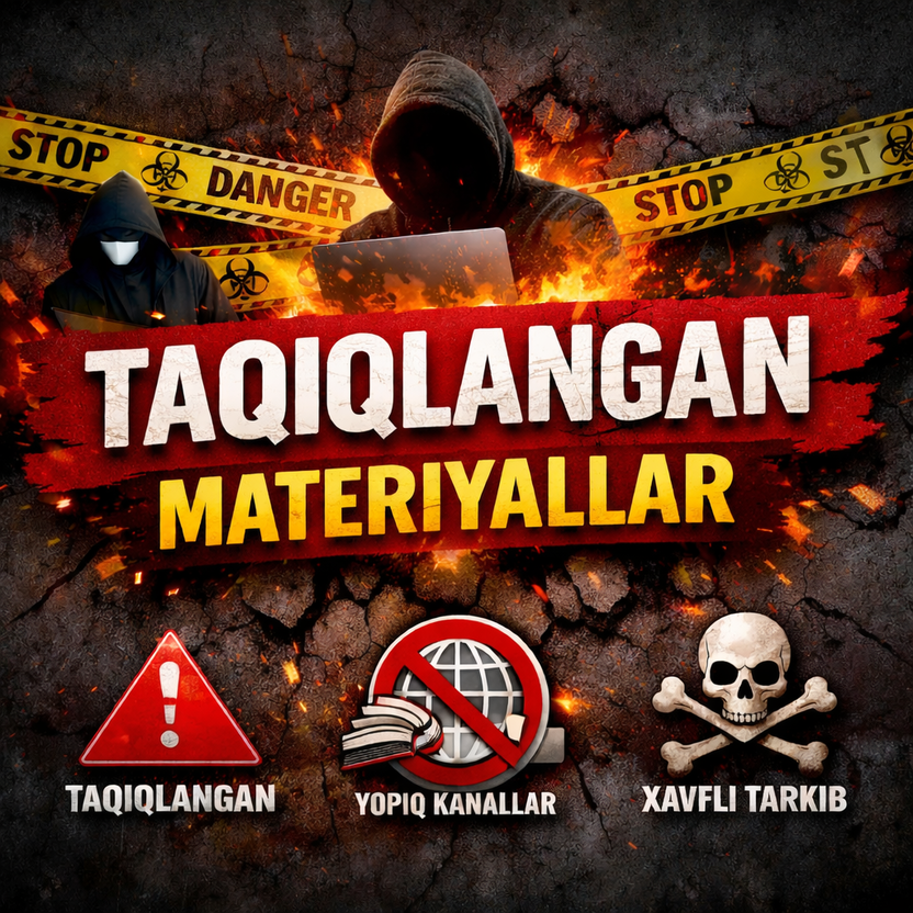 Ogoh bo‘ling: Taqiqlangan manbalardan darhol chiqib keting