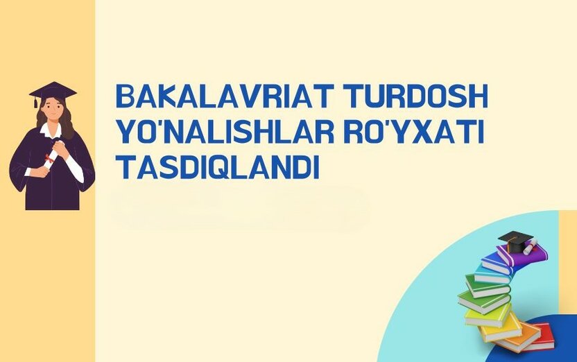 Turdosh yo‘nalishlar ro‘yxati 2025: o‘qishni ko‘chirish uchun muhim qo‘llanma