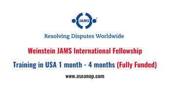 Weinstein JAMS International Fellowship: AQSHda amaliyot o‘tash uchun 20 ming dollar stipendiya!
