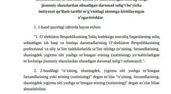 Kontrakt toʻlovining 12%ni qaytarib olishda 26 yosh chegarasi bekor qilindi