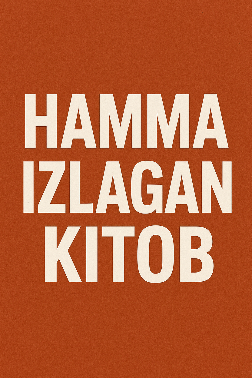 Hamma izlagan kitob!