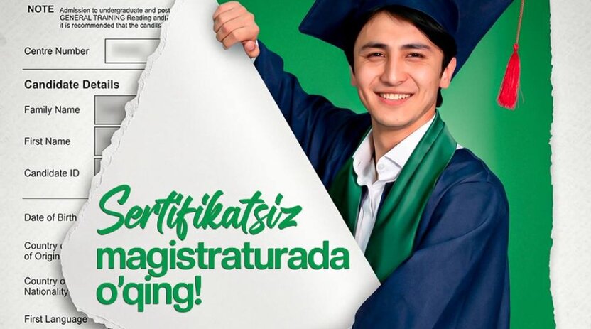 Sertifikatsiz MAGISTRATURAda o‘qing!